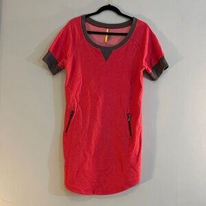 VGUC Lolë Red and gray/brown  dress size large